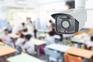camera surveilling school